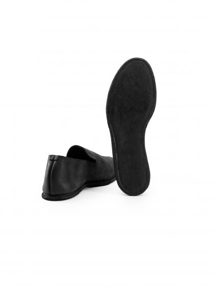 GUIDI E28 Men Slip On Derby Shoe Herren Schuh Slipper calf back side full grain leather black hide m 9