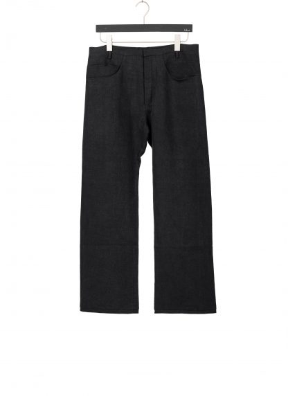 LABEL UNDER CONSTRUCTION 47FPN319 CMI DG Men Yoke Pockets Wide Jeans Pants Herren Hose Trousers linen dark grey hide m 1
