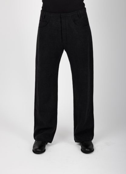 LABEL UNDER CONSTRUCTION 47FPN319 CMI DG Men Yoke Pockets Wide Jeans Pants Herren Hose Trousers linen dark grey hide m 3