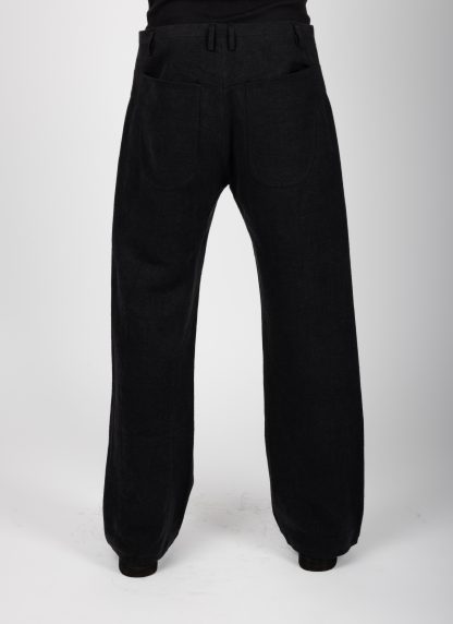 LABEL UNDER CONSTRUCTION 47FPN319 CMI DG Men Yoke Pockets Wide Jeans Pants Herren Hose Trousers linen dark grey hide m 5