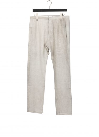 LABEL UNDER CONSTRUCTION 47FPN320 BIS DW Men XY Axis Pants Herren Hose Trousers linen dirty white hide m 1