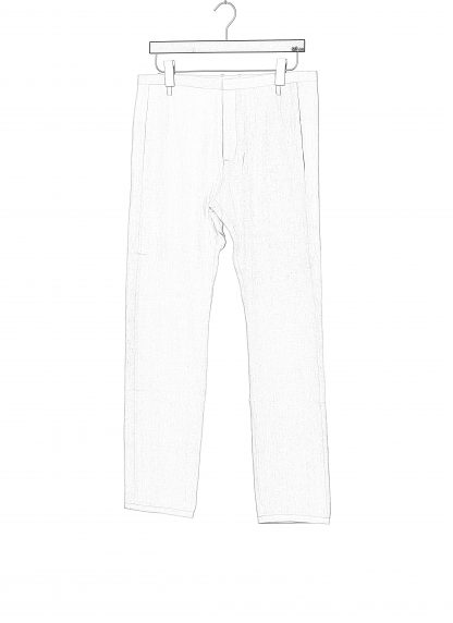 LABEL UNDER CONSTRUCTION 47FPN320 BIS DW Men XY Axis Pants Herren Hose Trousers linen dirty white hide m 2