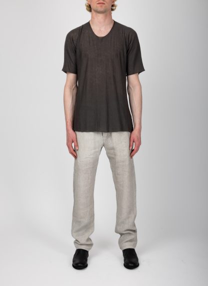 LABEL UNDER CONSTRUCTION 47YTS186 DUB GW Men Crew Neck Arched Tee Herren T Shirt grey dark brown hide m 3