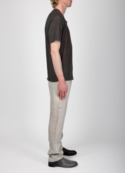 LABEL UNDER CONSTRUCTION 47YTS186 DUB GW Men Crew Neck Arched Tee Herren T Shirt grey dark brown hide m 4