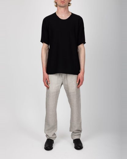 LABEL UNDER CONSTRUCTION 47YTS251 ZER3:1 BK Men Crew Neck Arched Tee Herren T Shirt schwarz black hide m 3
