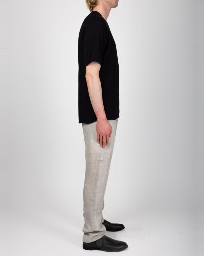 LABEL UNDER CONSTRUCTION 47YTS251 ZER3:1 BK Men Crew Neck Arched Tee Herren T Shirt schwarz black hide m 4