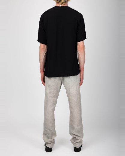 LABEL UNDER CONSTRUCTION 47YTS251 ZER3:1 BK Men Crew Neck Arched Tee Herren T Shirt schwarz black hide m 5