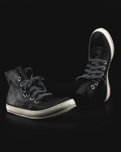 ADICIANNOVEVENTITRE A1923 AUGUSTA S2 Men Sneaker Herren Schuh black horse leather white rubber sole hide m 11