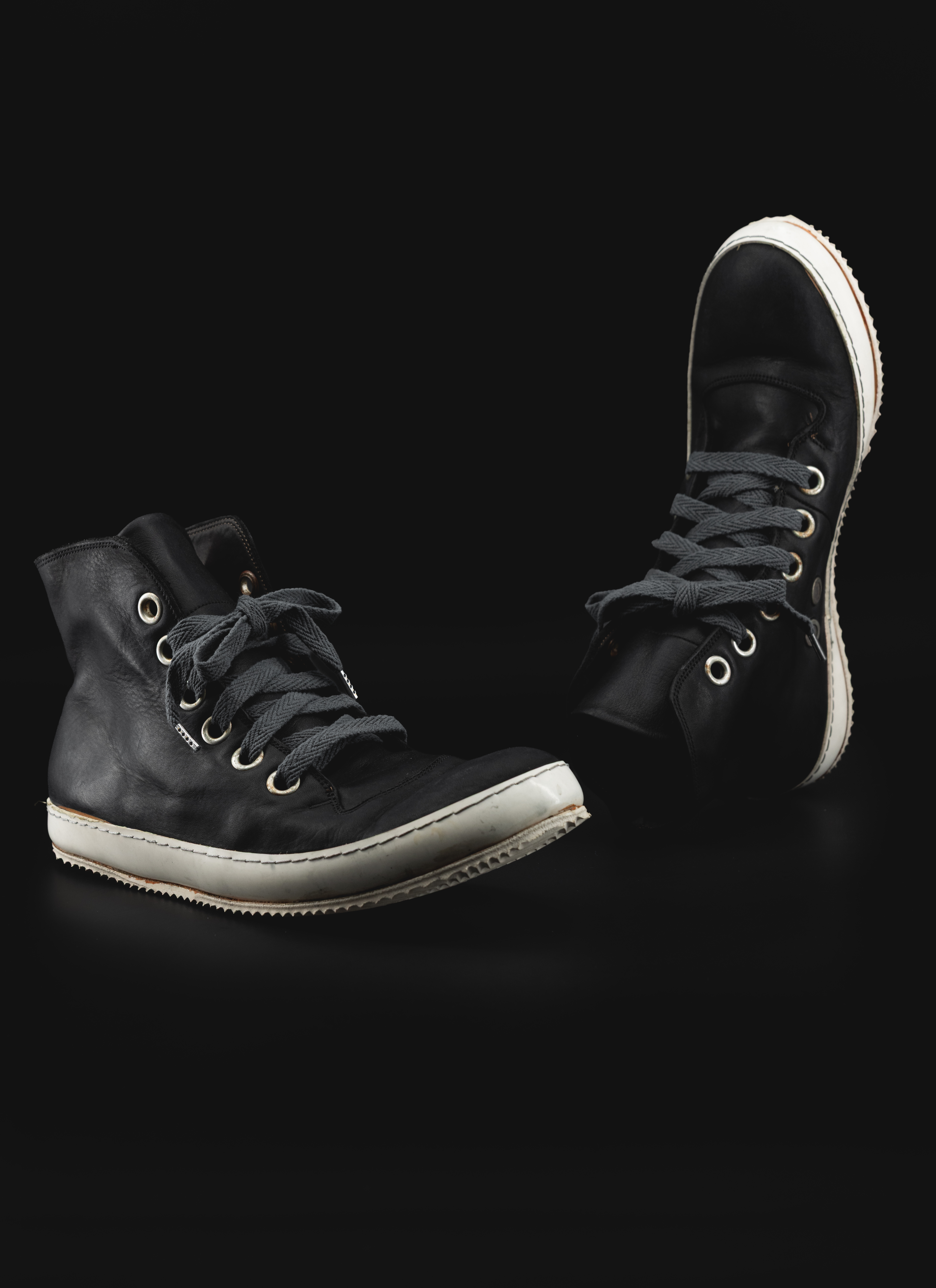ADICIANNOVEVENTITRE A1923 AUGUSTA S2 Men Sneaker Herren Schuh black horse leather white rubber sole hide m 11