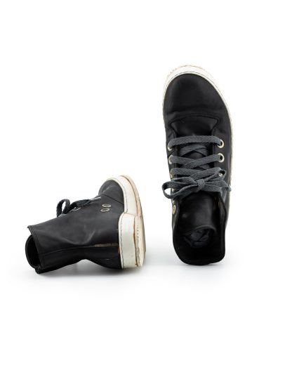 ADICIANNOVEVENTITRE A1923 AUGUSTA S2 Men Sneaker Herren Schuh black horse leather white rubber sole hide m 9