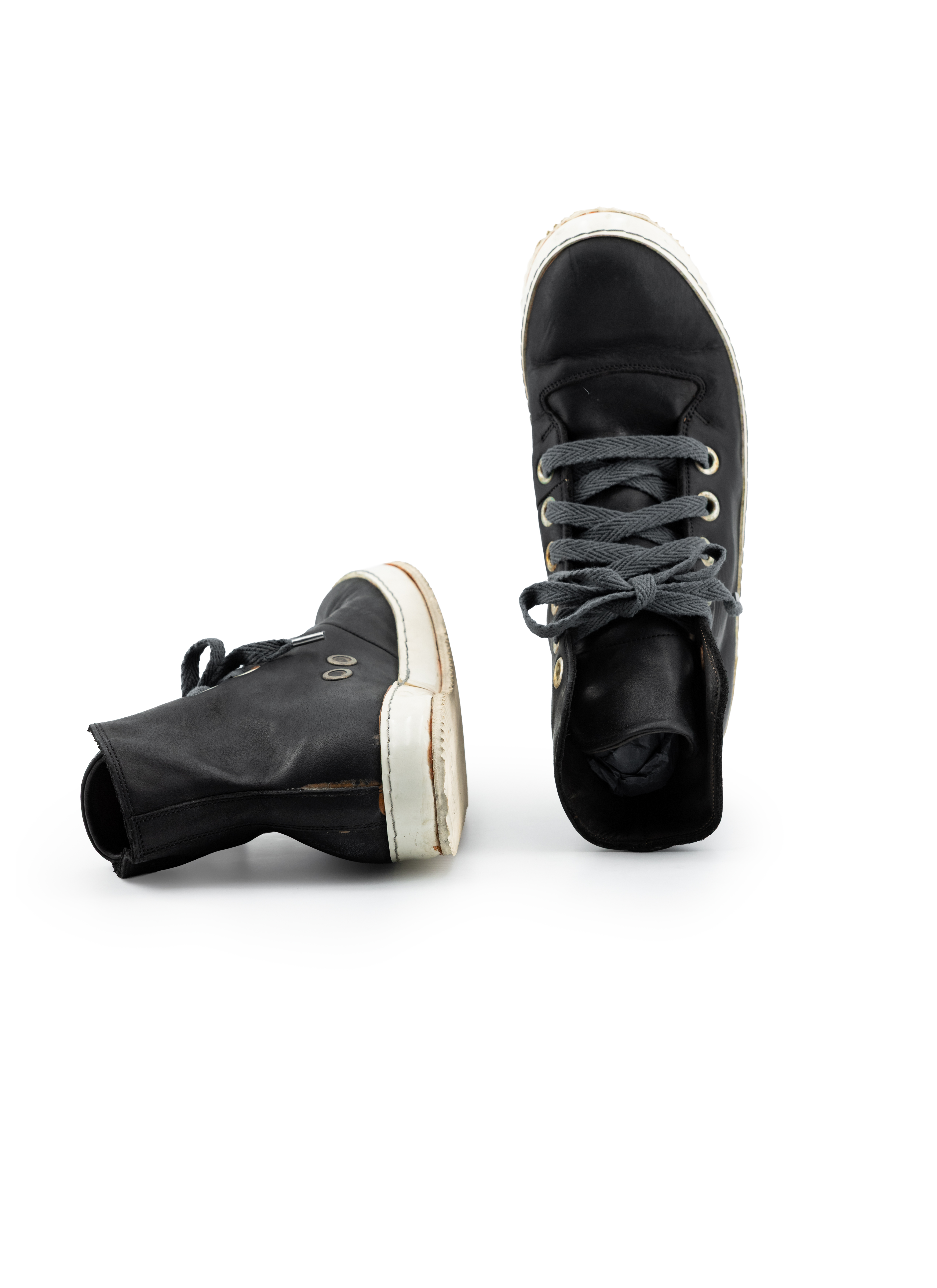 ADICIANNOVEVENTITRE A1923 AUGUSTA S2 Men Sneaker Herren Schuh black horse leather white rubber sole hide m 9