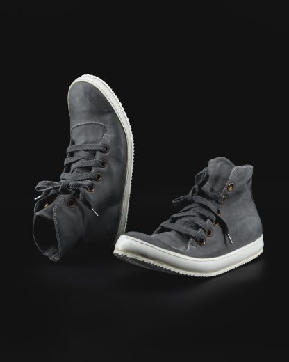 ADICIANNOVEVENTITRE A1923 AUGUSTA S2 Men Sneaker Herren Schuh grey horse leather white rubber sole hide m 11