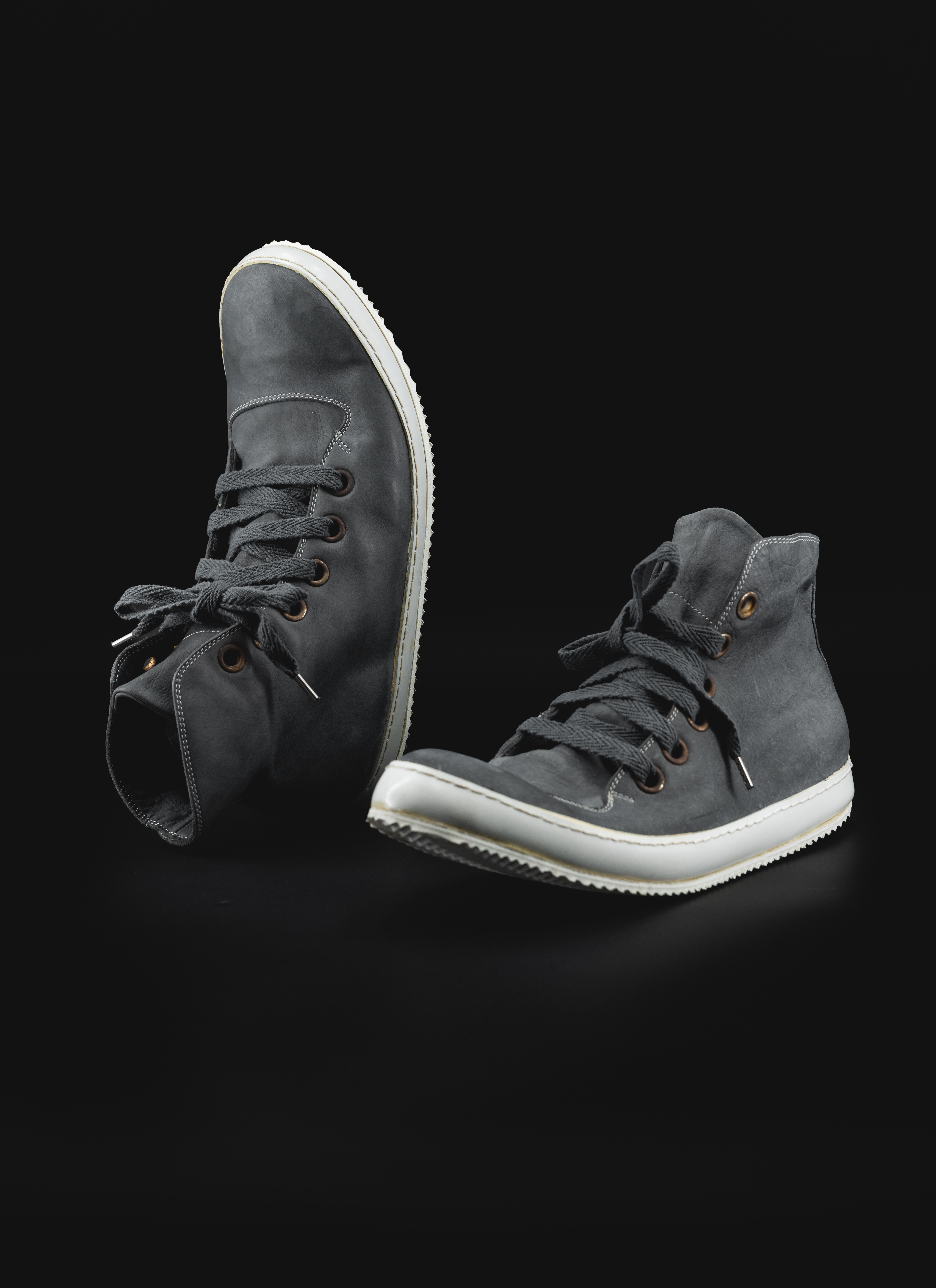 ADICIANNOVEVENTITRE A1923 AUGUSTA S2 Men Sneaker Herren Schuh grey horse leather white rubber sole hide m 11