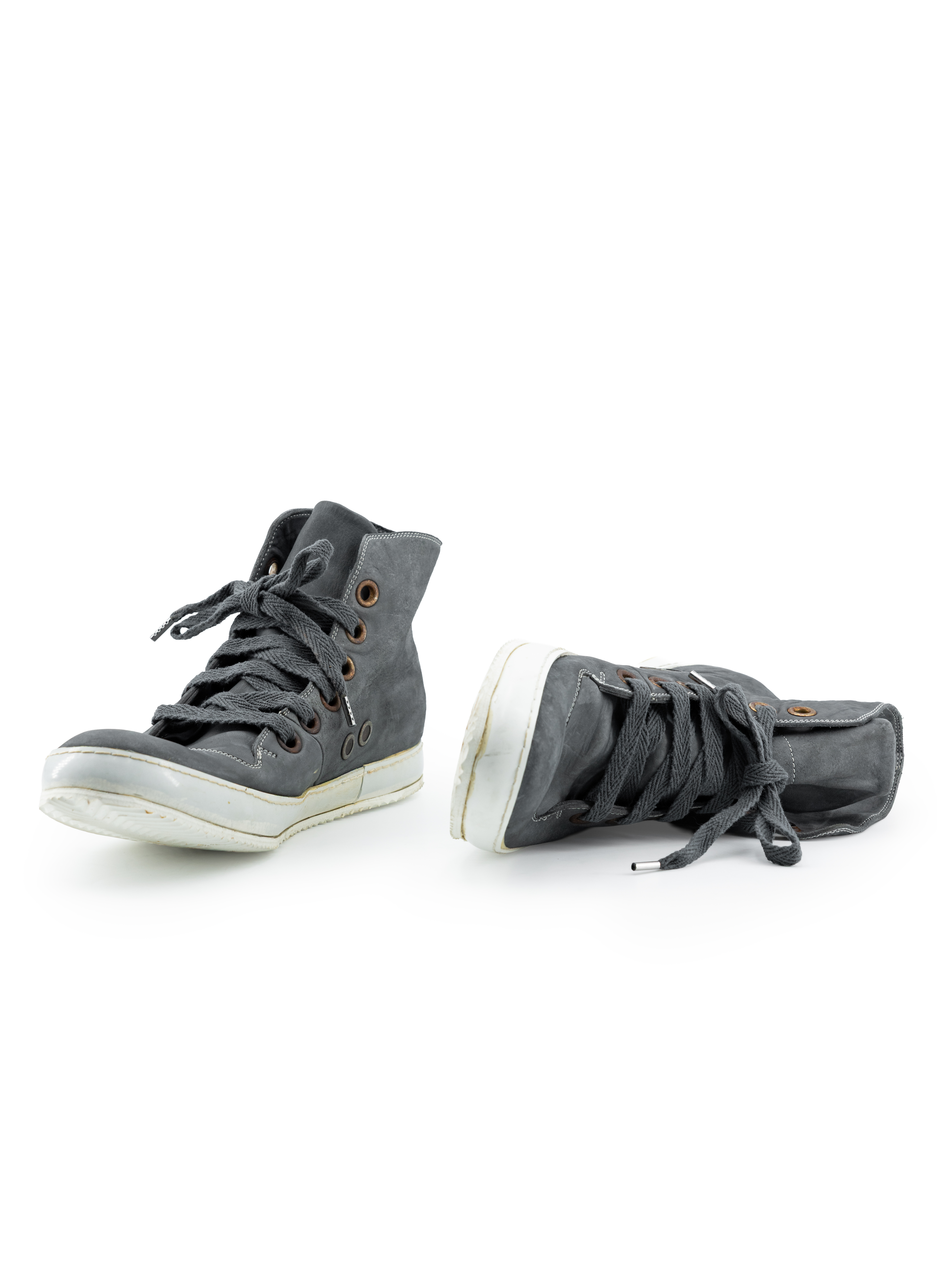 ADICIANNOVEVENTITRE A1923 AUGUSTA S2 Men Sneaker Herren Schuh grey horse leather white rubber sole hide m 7