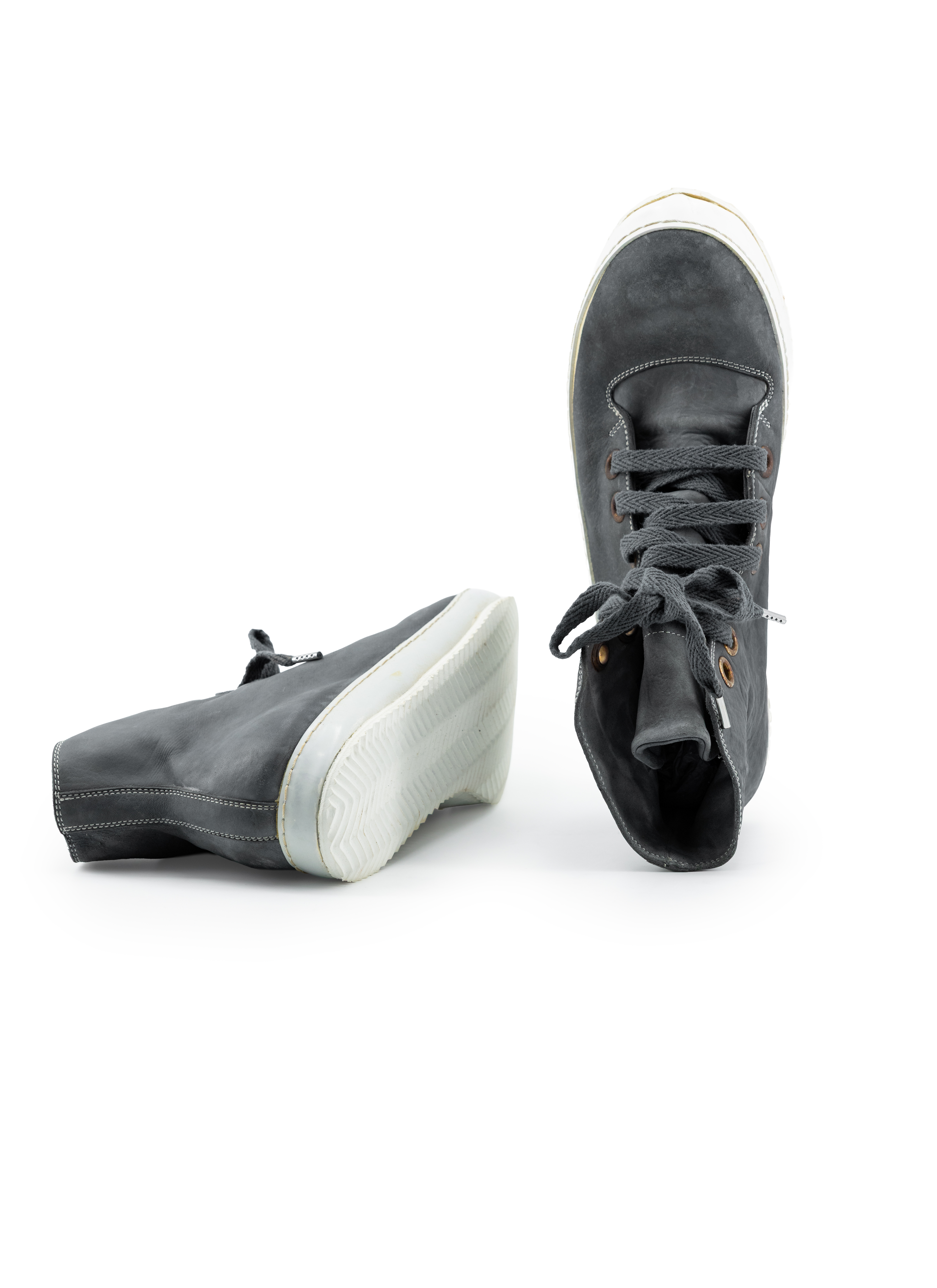 ADICIANNOVEVENTITRE A1923 AUGUSTA S2 Men Sneaker Herren Schuh grey horse leather white rubber sole hide m 8