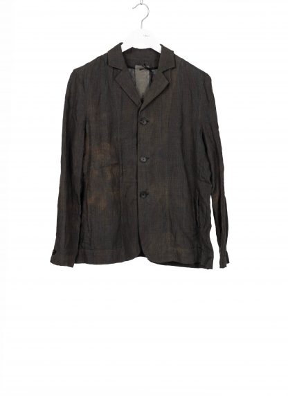 BIEK VERSTAPPEN BL02 A M 1C men blazer jacket herren jacke linen hand dyed grey green brown hide m 1