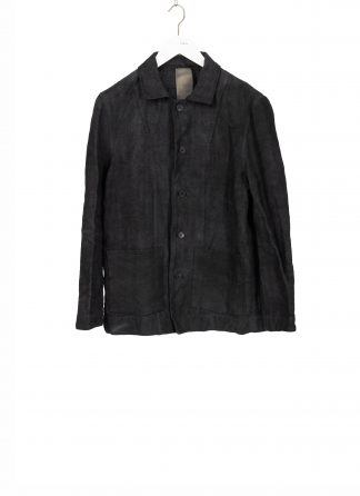 BIEK VERSTAPPEN CO10 A M 9B Men Workers Jacket herren jacke belgian linen hand dyed black hide m 1