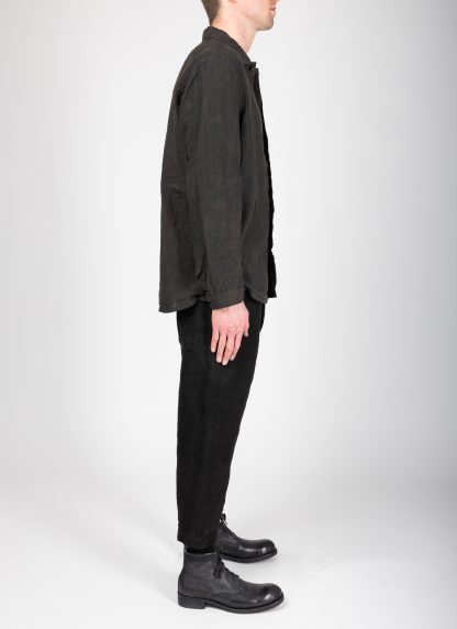 BIEK VERSTAPPEN TO15 M 1C Men Regular Fit Shirt herren hemd linen hand dyed grey green brown hide m 5