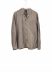 BIEK VERSTAPPEN TO17 M 1A Men Oversized Shirt herren hemd linen hand dyed grey brown hide m 1