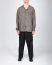 BIEK VERSTAPPEN TO17 M 1A Men Oversized Shirt herren hemd linen hand dyed grey brown hide m 3