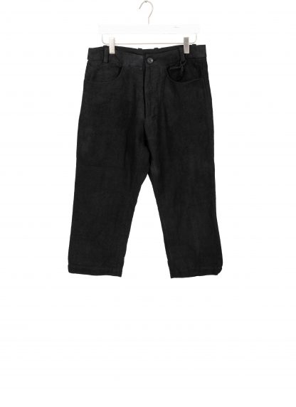 BIEK VERSTAPPEN TR04 M 9B Men Bou Trousers pants herren hose belgian linen hand dyed black hide m 1