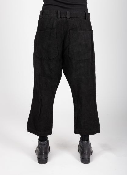 BIEK VERSTAPPEN TR04 M 9B Men Bou Trousers pants herren hose belgian linen hand dyed black hide m 5
