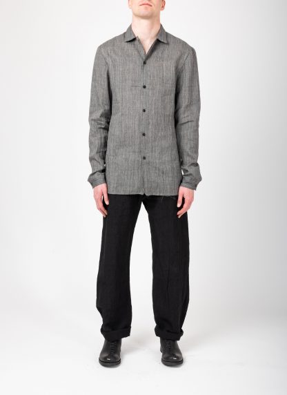 MA+ Maurizio Amadei H222 OJ010 Men Medium Fit Shirt Sartor Herren Hemd ramie dark coal hide m 3