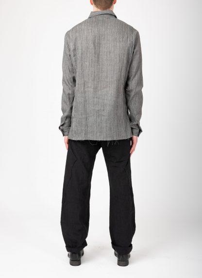 MA+ Maurizio Amadei H222 OJ010 Men Medium Fit Shirt Sartor Herren Hemd ramie dark coal hide m 6