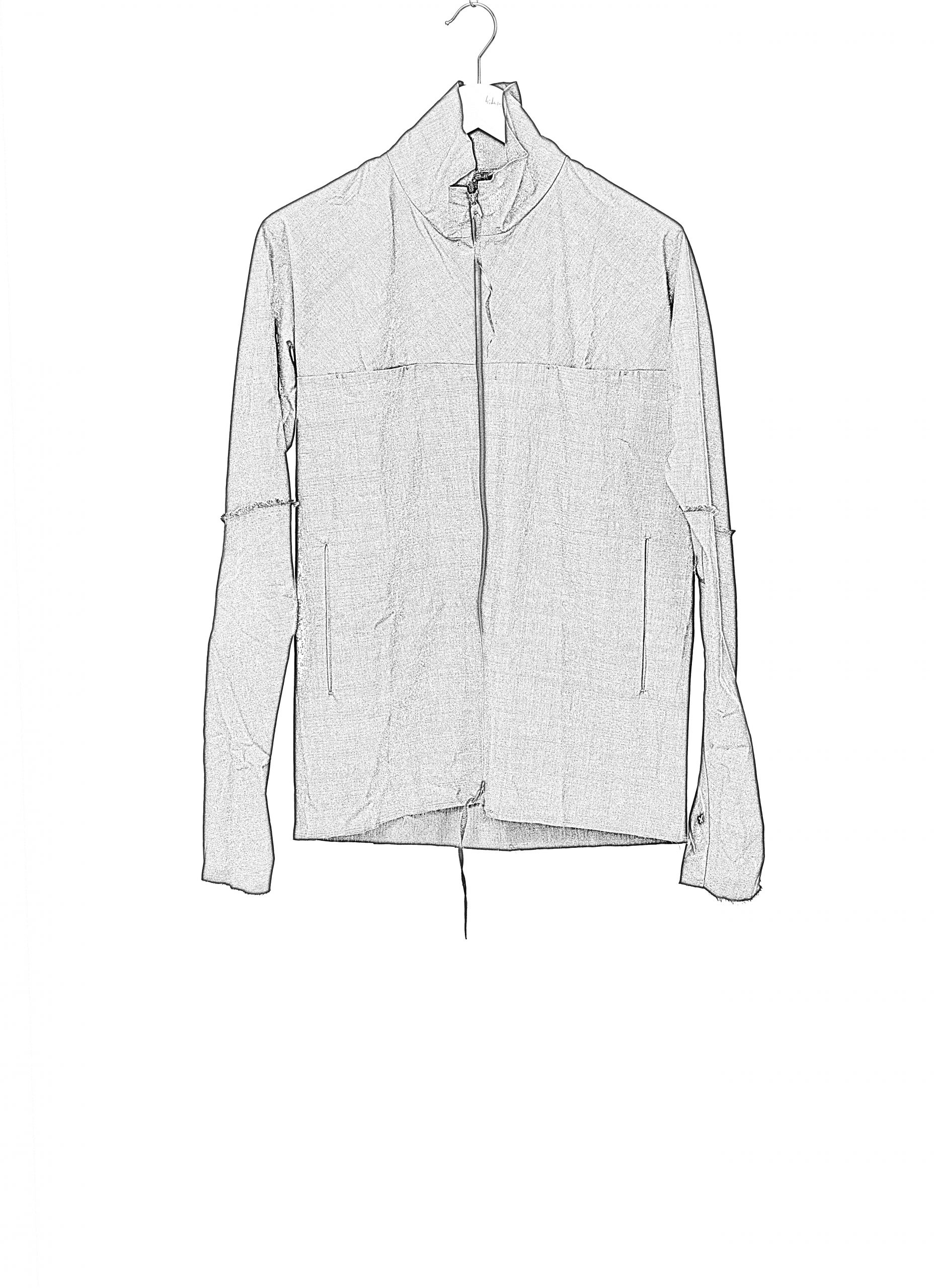 MA+ Maurizio Amadei H252DZ:P CMR Men Zipped Tall Collar Shirt Jacket Herren Zip Jacke cotton black hide m 2