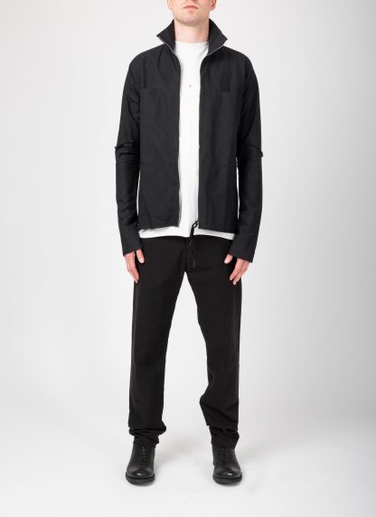 MA+ Maurizio Amadei H252DZ:P CMR Men Zipped Tall Collar Shirt Jacket Herren Zip Jacke cotton black hide m 3