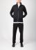 MA+ Maurizio Amadei H252DZ:P CMR Men Zipped Tall Collar Shirt Jacket Herren Zip Jacke cotton black hide m 6