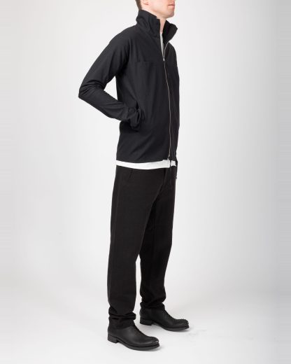 MA+ Maurizio Amadei H252DZ:P CMR Men Zipped Tall Collar Shirt Jacket Herren Zip Jacke cotton black hide m 7