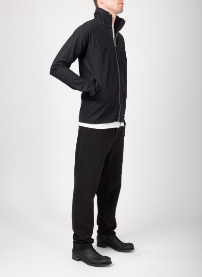 MA+ Maurizio Amadei H252DZ:P CMR Men Zipped Tall Collar Shirt Jacket Herren Zip Jacke cotton black hide m 7