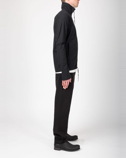 MA+ Maurizio Amadei H252DZ:P CMR Men Zipped Tall Collar Shirt Jacket Herren Zip Jacke cotton black hide m 8