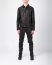MA+ Maurizio Amadei J250Z+ SY10 Men Zipped Trucker Jacket Silver Crosses Herren Leder Jacke cow leather black hide m 7