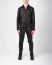 MA+ Maurizio Amadei J250Z+ SY10 Men Zipped Trucker Jacket Silver Crosses Herren Leder Jacke cow leather black hide m 8