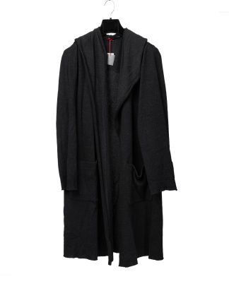 MA+ Maurizio Amadei NC328 NCP Men Hooded Cardigan Jacket Herren Jacke cotton paper black hide m 1