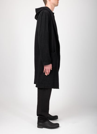 MA+ Maurizio Amadei NC328 NCP Men Hooded Cardigan Jacket Herren Jacke cotton paper black hide m 5