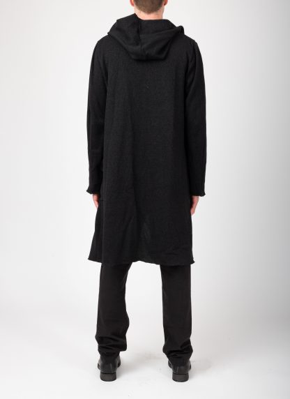 MA+ Maurizio Amadei NC328 NCP Men Hooded Cardigan Jacket Herren Jacke cotton paper black hide m 6