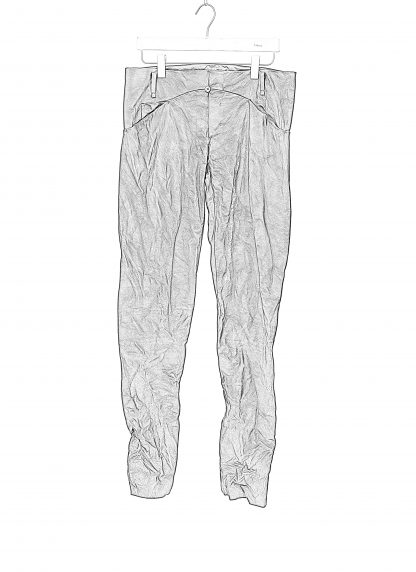 MA+ Maurizio Amadei P211 SY 1.0 Men 5 Pocket Medium Fit Pants Herren Leder Hose cow leather black hide m 2