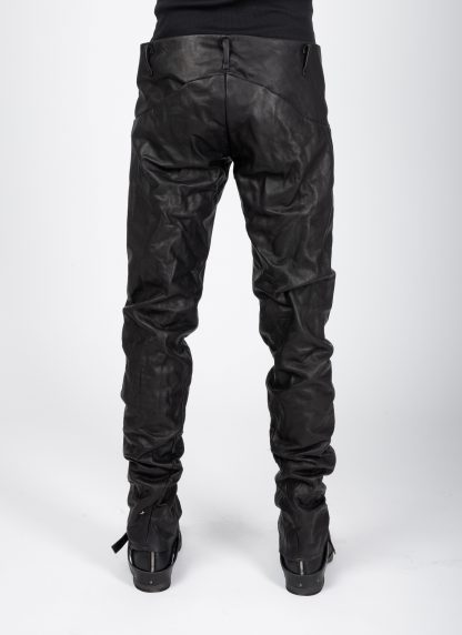 MA+ Maurizio Amadei P211 SY 1.0 Men 5 Pocket Medium Fit Pants Herren Leder Hose cow leather black hide m 6