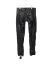 MA+ Maurizio Amadei P211+ SY 1.0 Men 5 Pocket Medium Fit Pants With Silver Crosses Herren Leder Hose cow leather black hide m 3