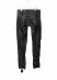 MA+ Maurizio Amadei P211+ SY 1.0 Men 5 Pocket Medium Fit Pants With Silver Crosses Herren Leder Hose cow leather black hide m 3