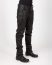 MA+ Maurizio Amadei P211+ SY 1.0 Men 5 Pocket Medium Fit Pants With Silver Crosses Herren Leder Hose cow leather black hide m 5