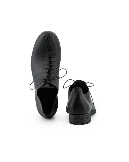 MA+ Maurizio Amadei S1Q1 VA15 Men Lace Stitched Shoe Shoe Derby Herren Schuh vachetta cow leather black hide m 1