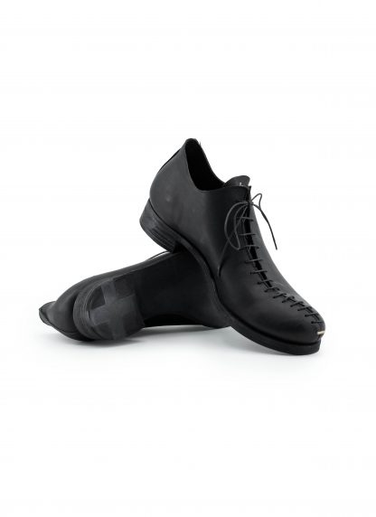 MA+ Maurizio Amadei S1Q1 VA15 Men Lace Stitched Shoe Shoe Derby Herren Schuh vachetta cow leather black hide m 10