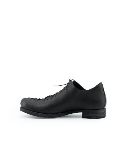 MA+ Maurizio Amadei S1Q1 VA15 Men Lace Stitched Shoe Shoe Derby Herren Schuh vachetta cow leather black hide m 4