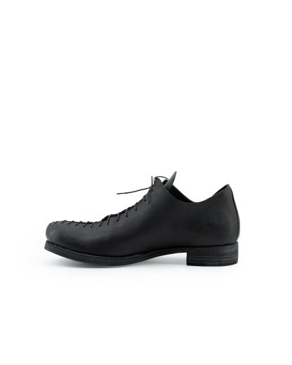 MA+ Maurizio Amadei S1Q1 VA15 Men Lace Stitched Shoe Shoe Derby Herren Schuh vachetta cow leather black hide m 5