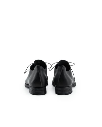 MA+ Maurizio Amadei S1Q1 VA15 Men Lace Stitched Shoe Shoe Derby Herren Schuh vachetta cow leather black hide m 9