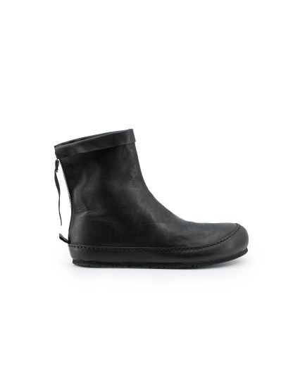 MA+ Maurizio Amadei S93N31Z R SY10 Men Barefoot Back Zip Boot Sneaker Shoe Herren Schuh cow leather black hide m 5